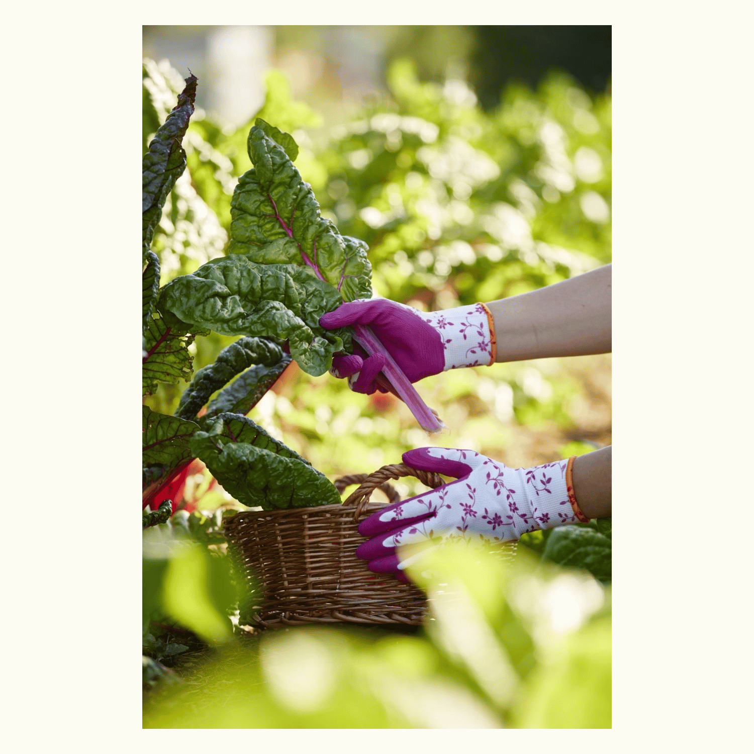 Gebol Gartenhandschuh Damen FLOWER DUO 2er Set Gr. 7 – Bild 4