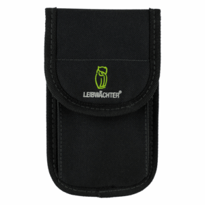 Leibwächter Universal Handytasche, 100 x 180 mm, Polyester, Gürtelschlaufe, Klettverschluss, Schwarz