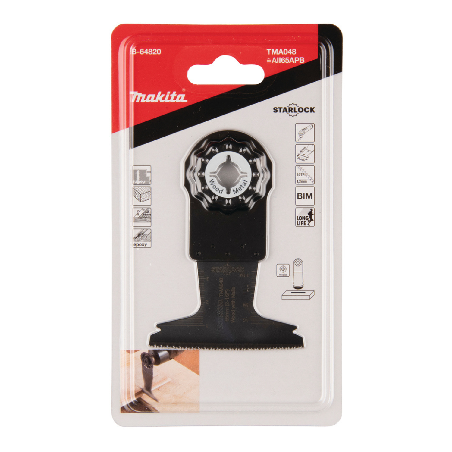Makita Tauchsägeblatt TMA048 B-64820 TMA048 • 65x40 mm • 1,3 mm – Bild 3