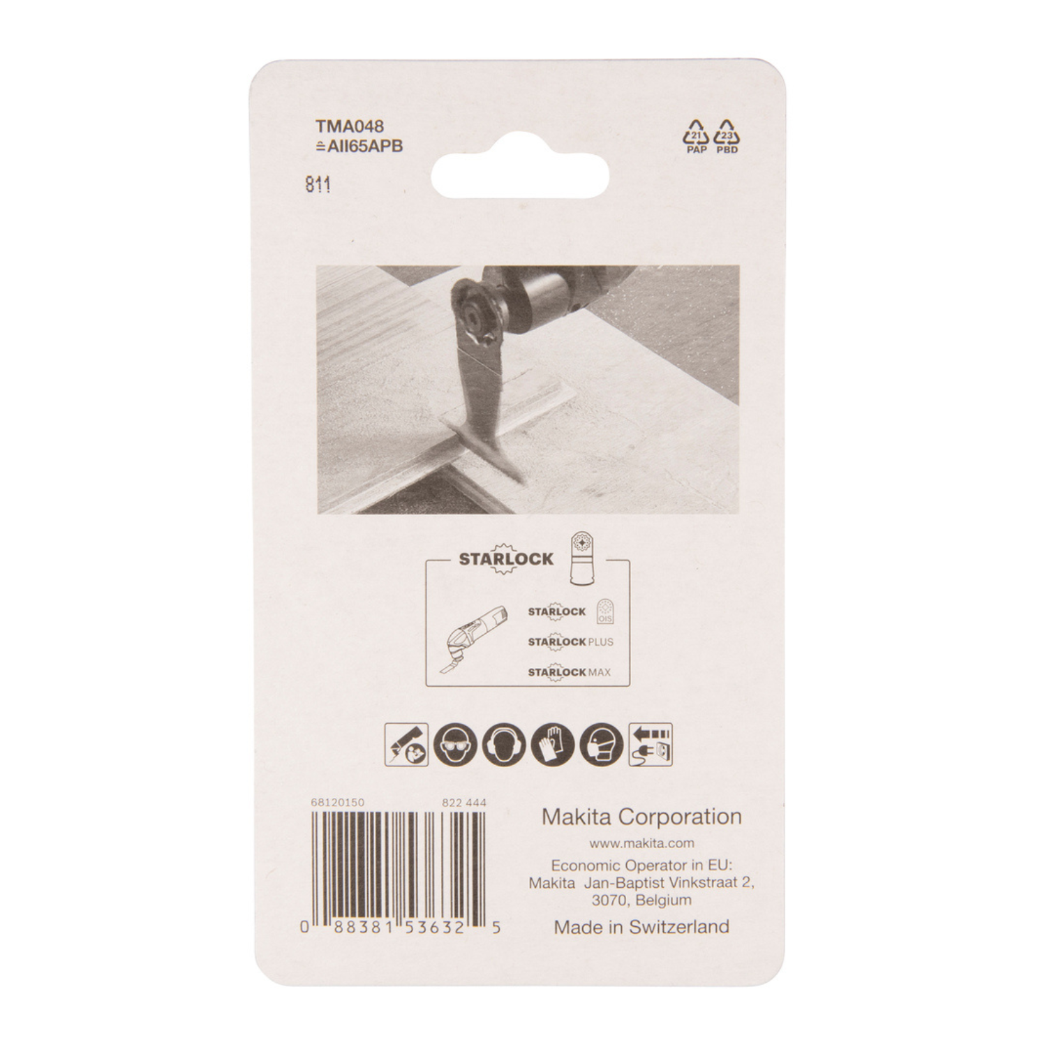 Makita Tauchsägeblatt TMA048 B-64820 TMA048 • 65x40 mm • 1,3 mm – Bild 4