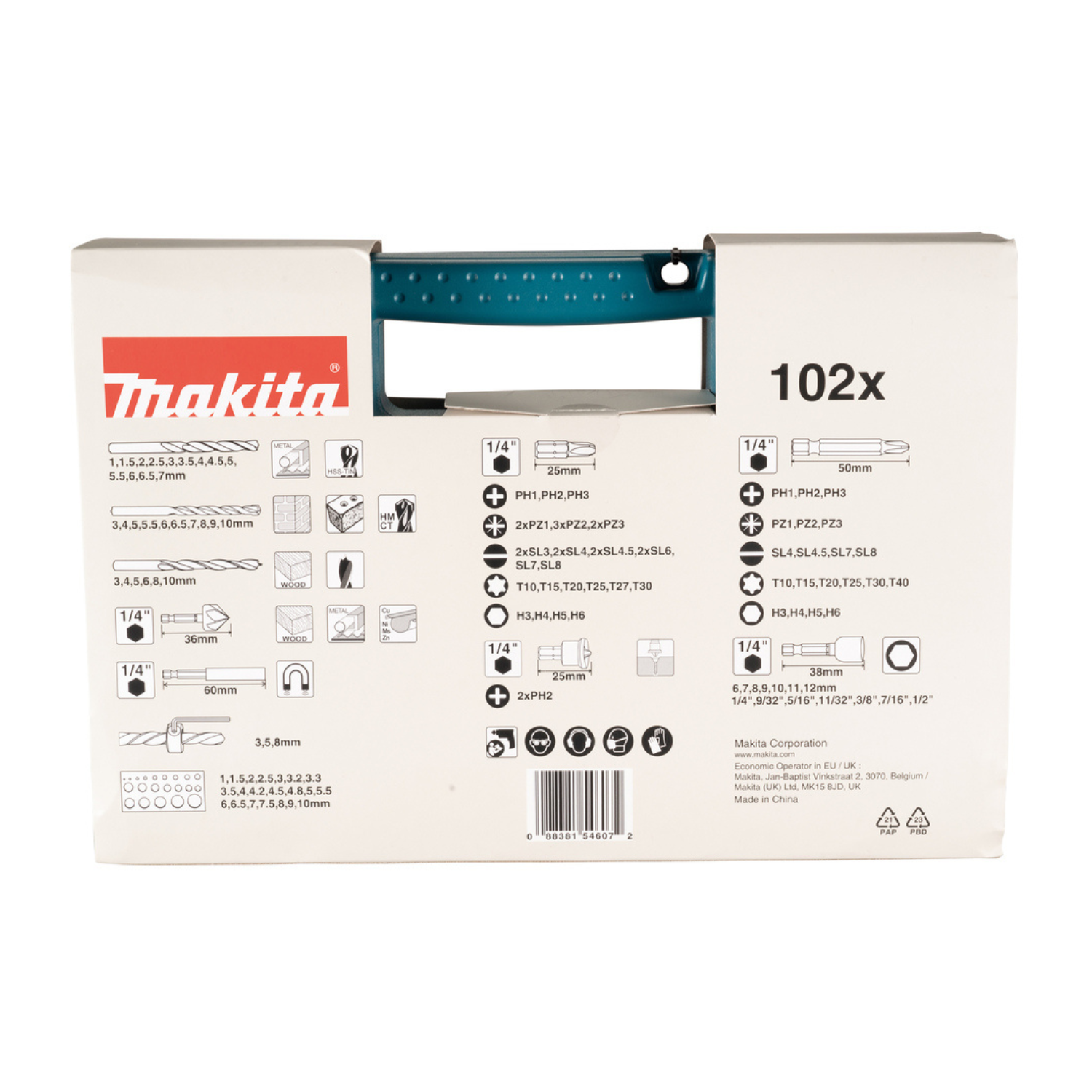 Makita Bohrer-Bit-Set 102-tlg. B-68432 – Bild 4