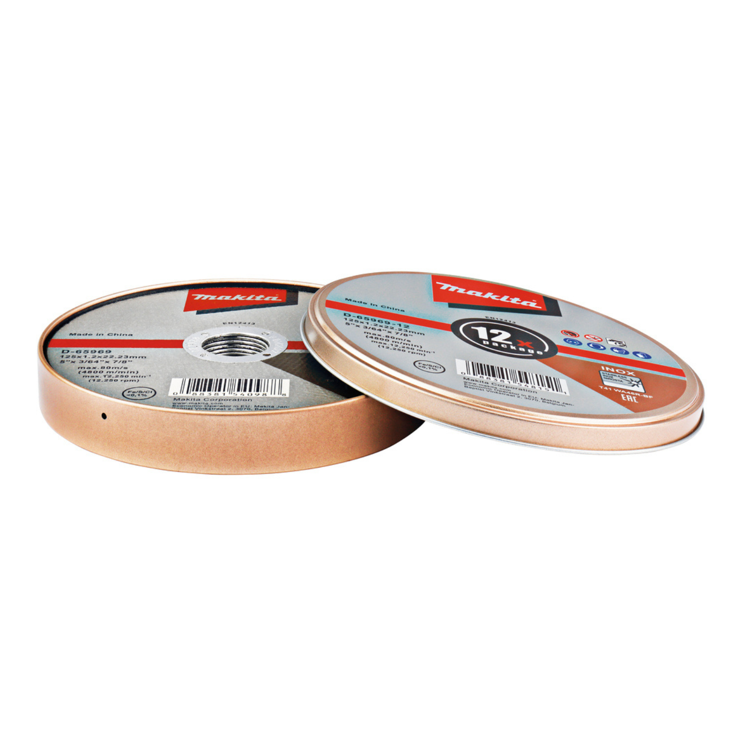 Makita Trennscheibe INOX 125x1,0mm 12Stk. D-65969-12 – Bild 4