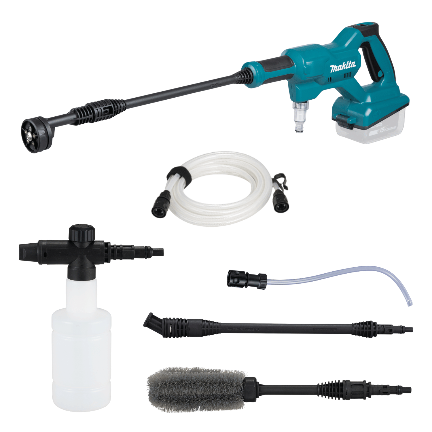 Makita Akku-Druckreiniger DHW180Z 18V + diverses Zubehör