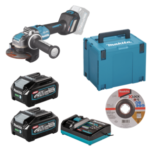 Makita Akku-Winkelschleifer GA041GM201 XGT • 40V max. • 125 mm