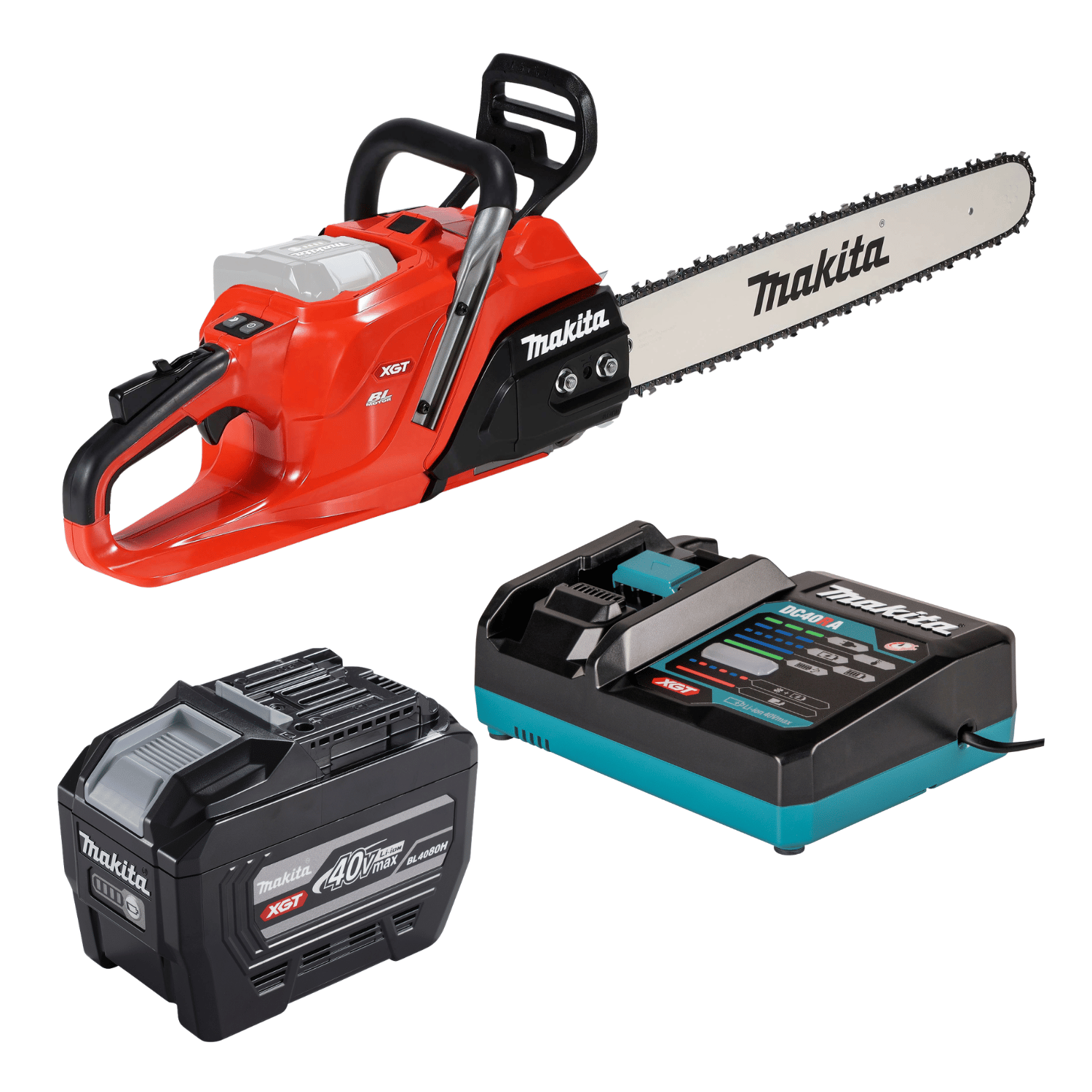 Makita Akku-Kettensäge UC030GE103 40V max. • Signalrot • 29,0 m/s • 50 cm