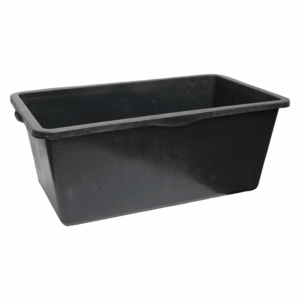 Mörtelkasten 65 Liter schwarz, rechteckig, Kunststoff, 655 x 350 x 300 mm,