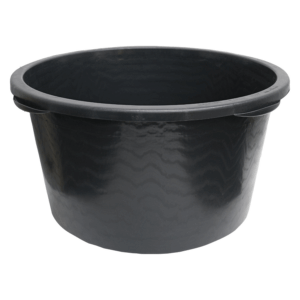 Mörtelkübel 65 Liter schwarz, rund, mit Literskala, Kunststoff, ø 580/450 mm x 330 mm